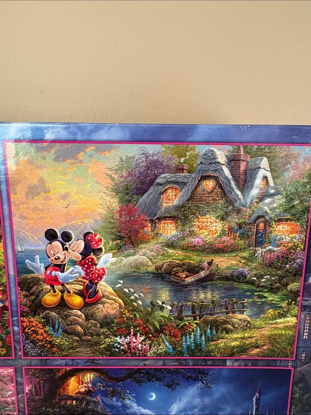 Disney Thomas Kinkade 4-Scene 500 Piece Puzzle Set